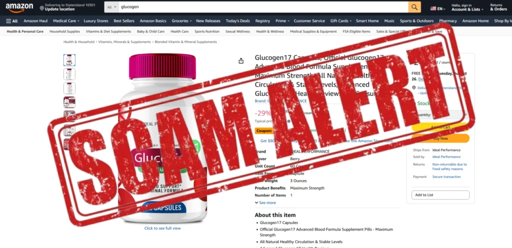 scam alert glucogen17